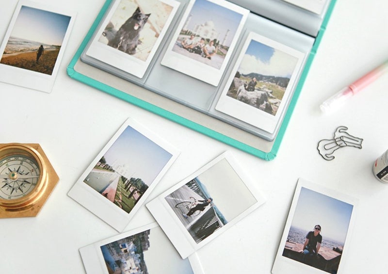 INDIGO Prism Name Card Book - Business Card Holder, Organizer, Instax Mini Photo Album (Mint) - Image 1